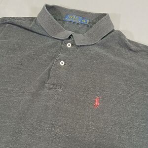 Polo Ralph Lauren Polo Shirt Mens XXL Classic Fit Dark Gray Short Sleeve Cotton